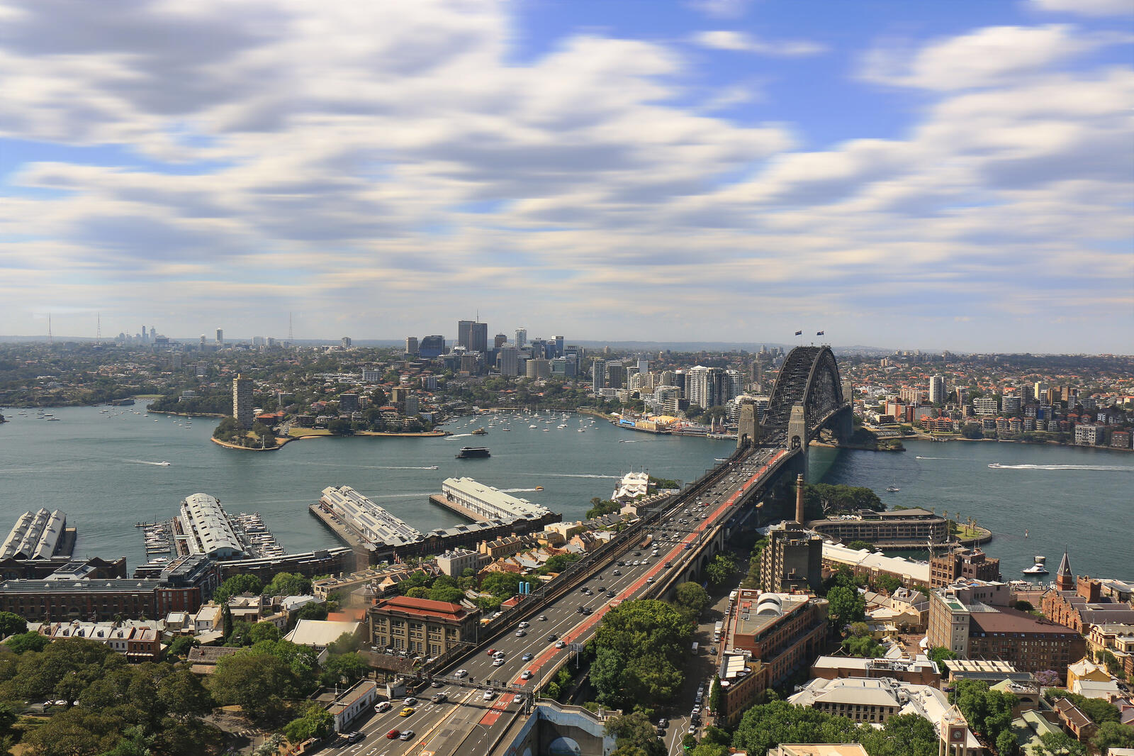 Wallpapers Sydney view from the top photo from a height on the desktop