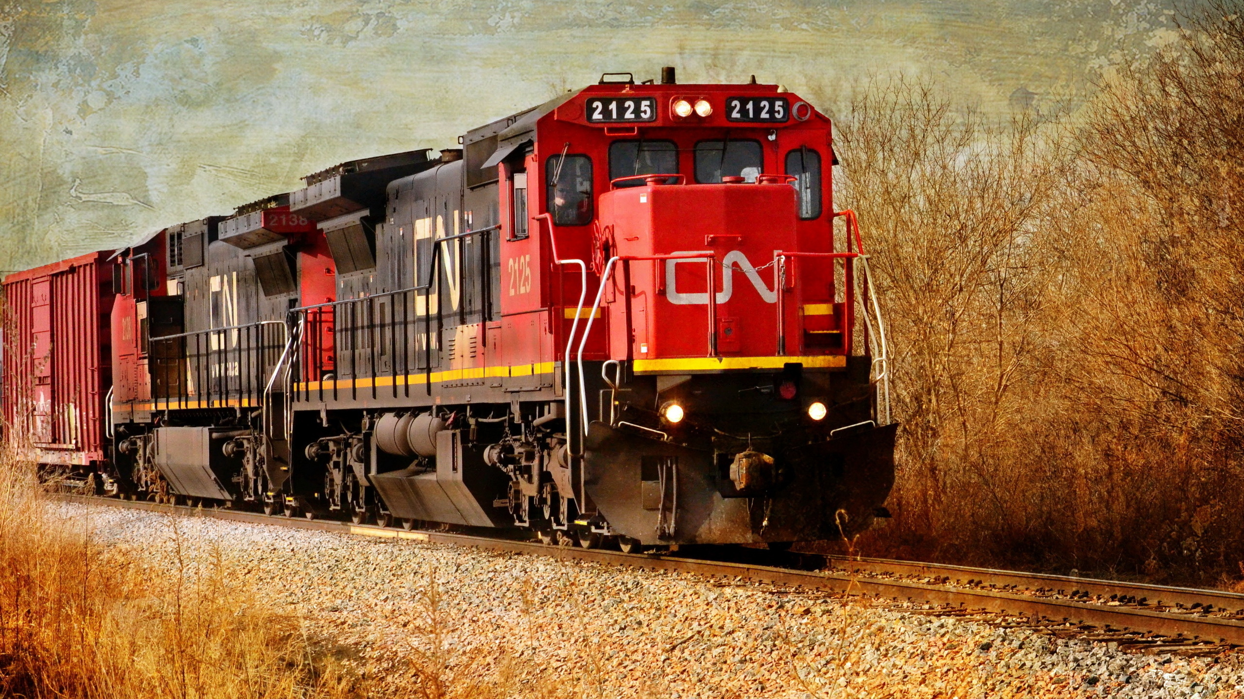 Обои поезд локомотив вагоны на рабочий стол
