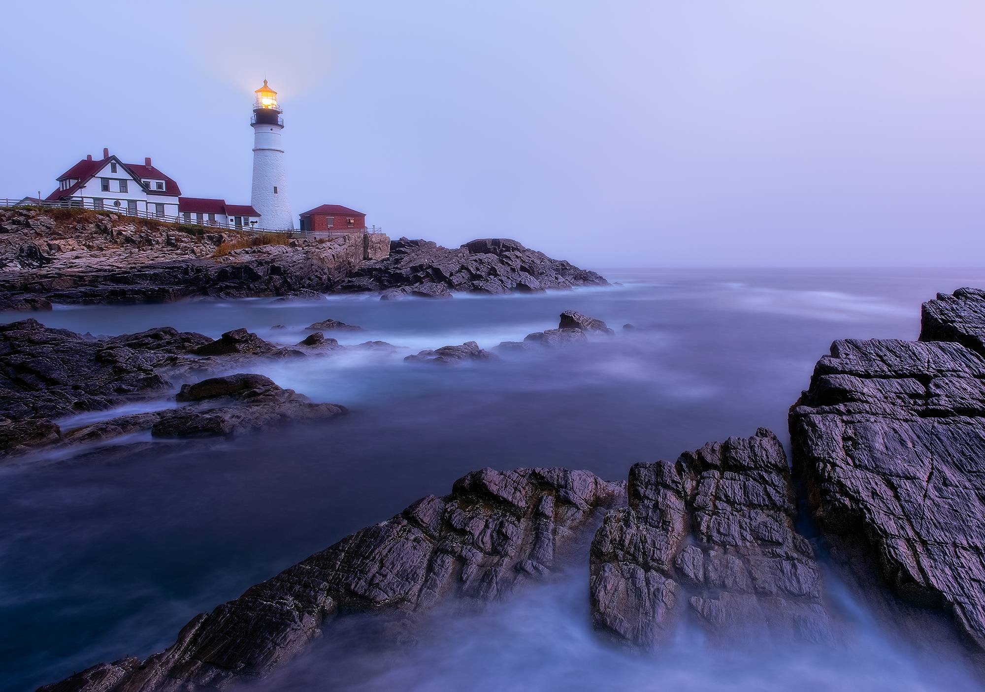 Фото бесплатно Portland Head Light, Cape Elizabeth, Maine