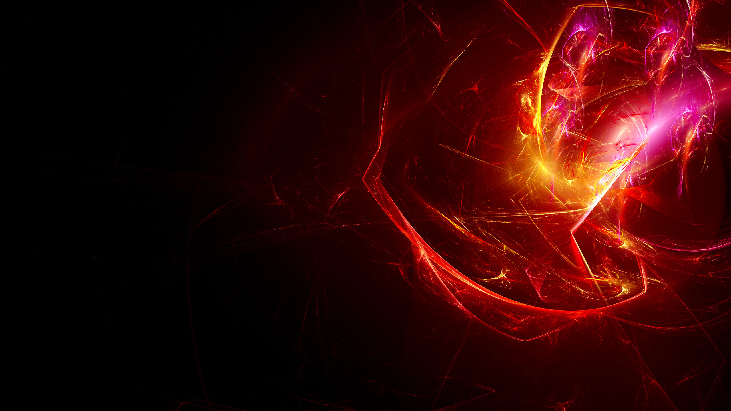 Wallpapers flash lines fire on the desktop