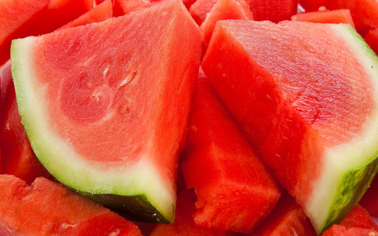 Wallpapers slices of watermelon slices sliced on the desktop