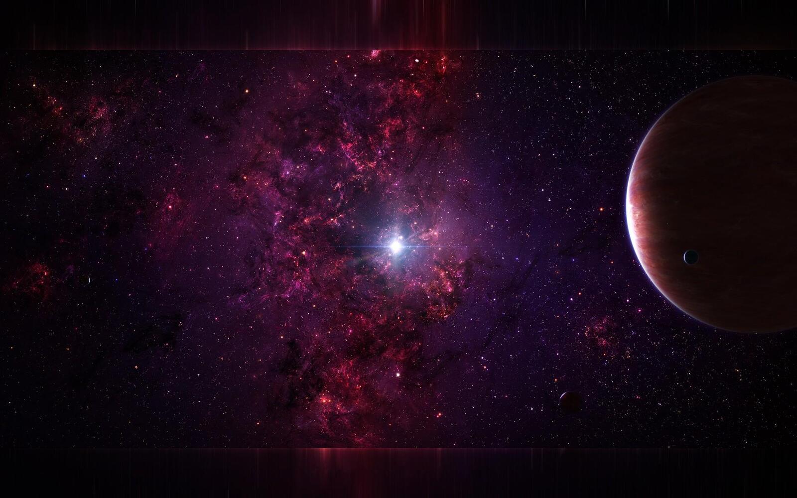 Wallpapers the stars red planets on the desktop