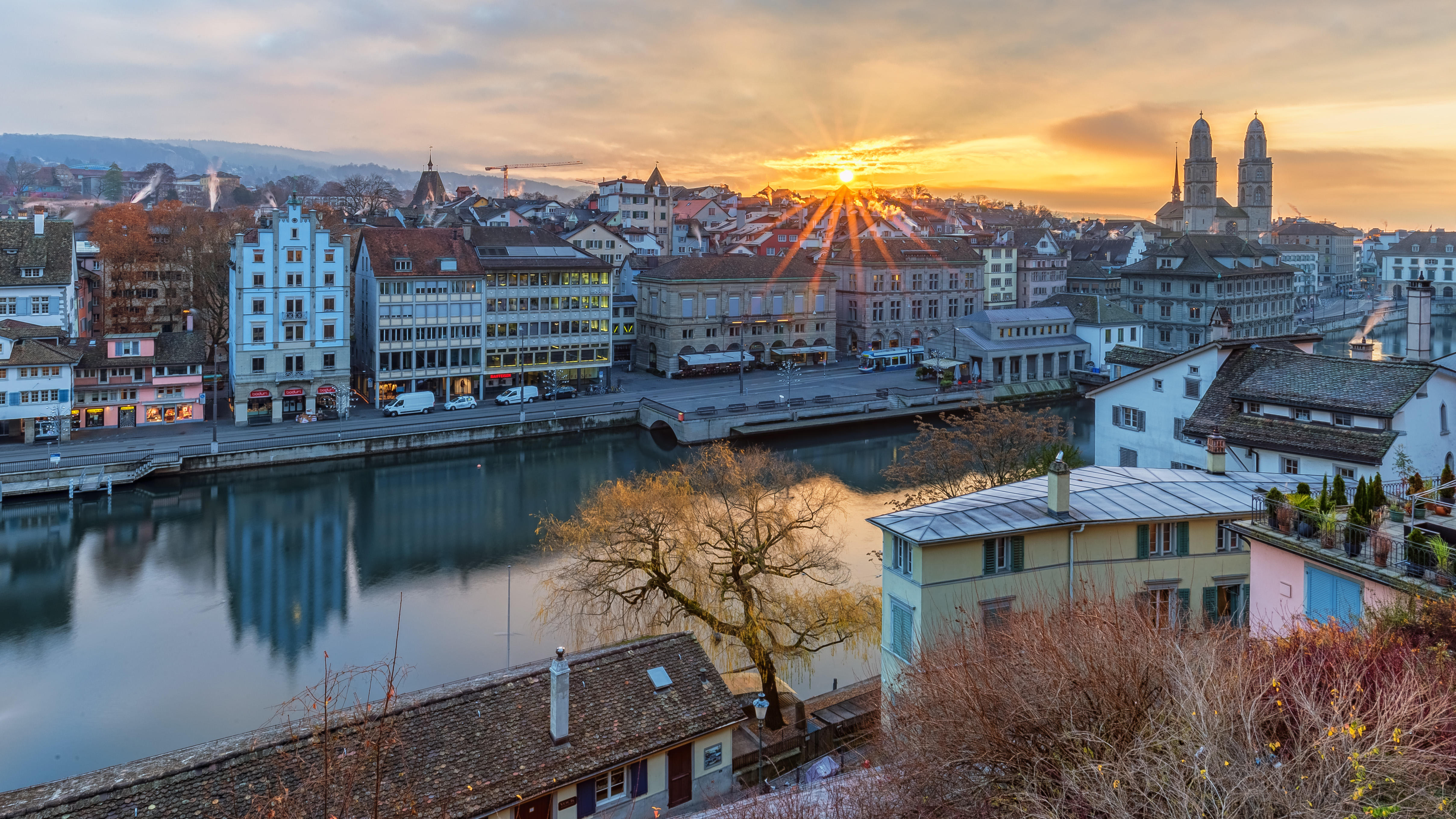 Photo free Zurich, Switzerland, panorama
