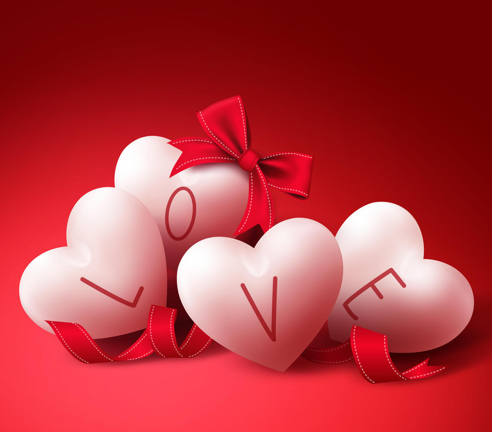 Wallpapers romantic hearts valentines valentine on the desktop