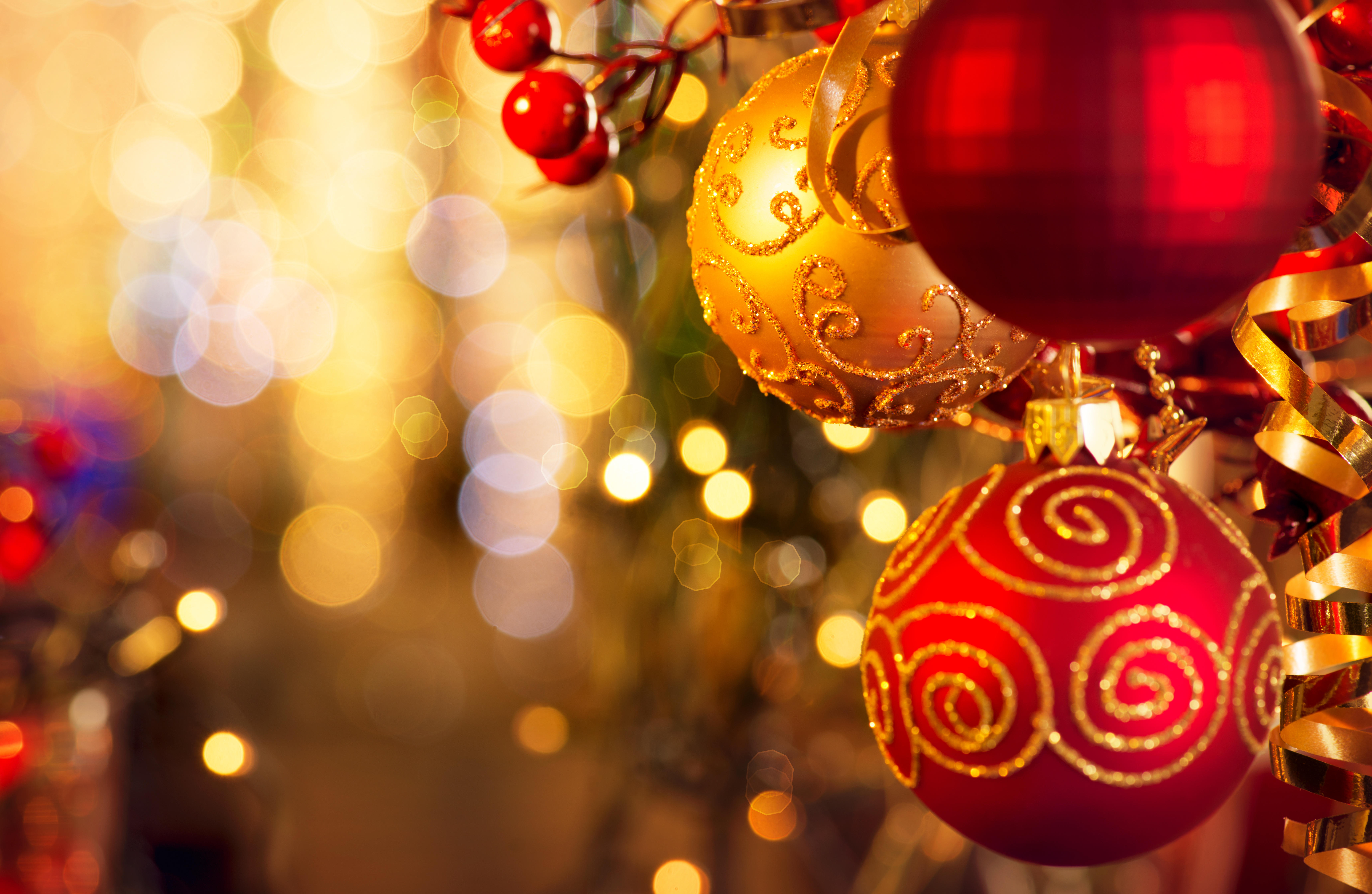 Wallpapers elements New Year Christmas decorations on the desktop