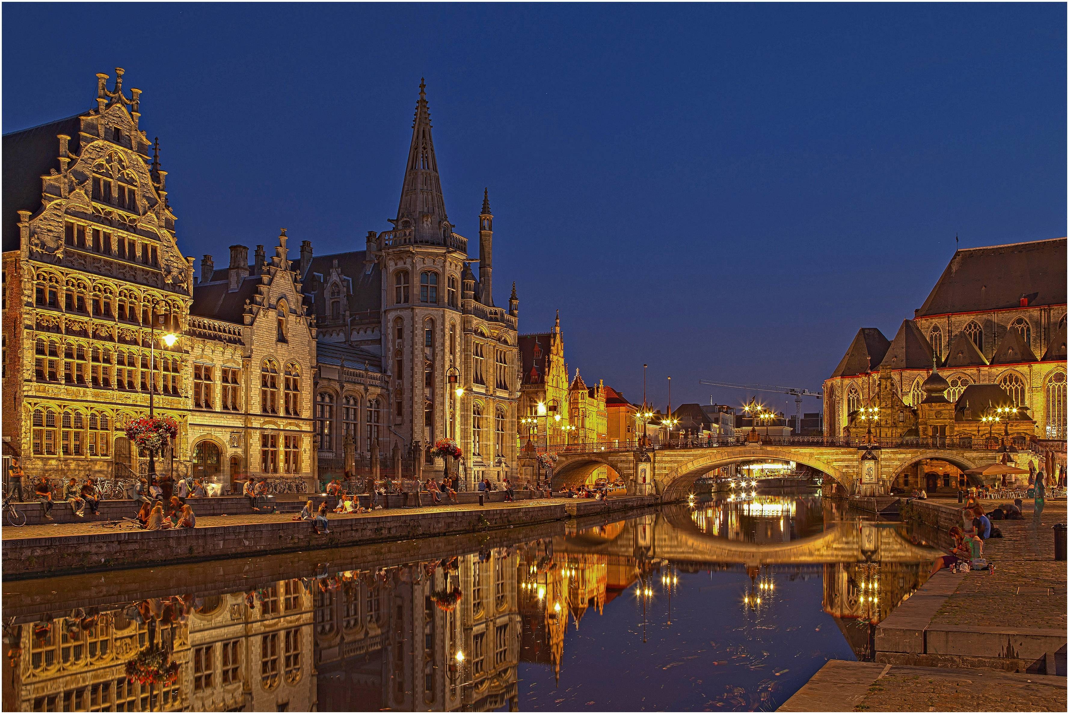 Обои Бельгия Гент город во Фландрии на рабочий стол